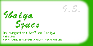 ibolya szucs business card